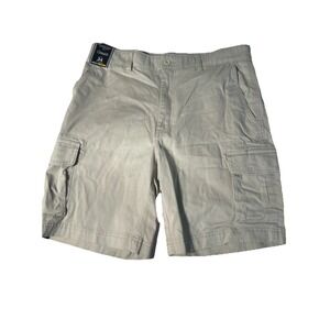 Roundtree & Yorke Men's Classic fit  Casuals Shorts-Stone-Size-34‎